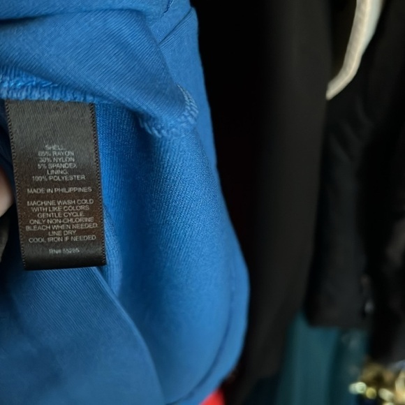 Express Blue Peplum Dress Size 8 - Picture 4 of 4